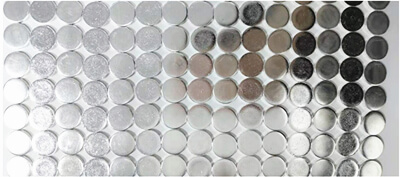 Kontak perak minangka komponen konduktif utama