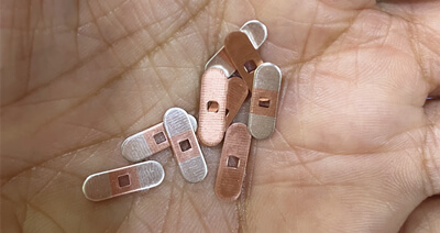 Pangiriman kanggo stamping digawe saka strip inlay perak