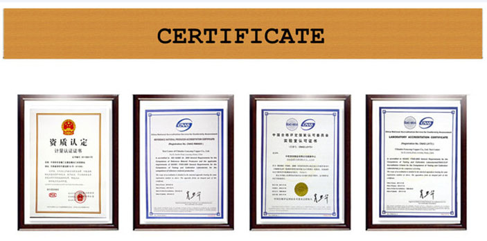 C77000 Tembaga Nickel Zip Strip certificate