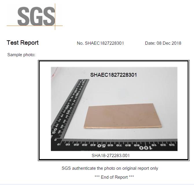 C51000 Strip Gangsa certificate